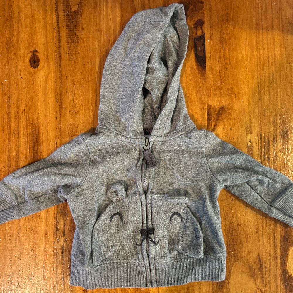 Carter's Gray Baby Hoodie